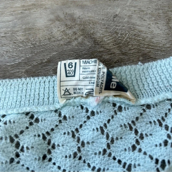 Vintage 70s Courtaulds Courtelle Acrylic Cardigan Made in UK - Picture 10 of 13